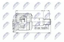 Шарнирный комплект, приводной вал Шарнирный комплект, приводной вал