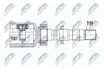 Шарнирный комплект, приводной вал 