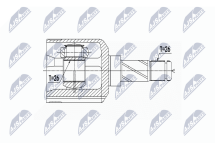 Комплект шарнірів, приводний вал 