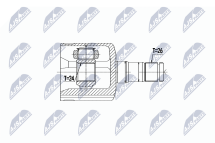 Комплект шарнірів, приводний вал 