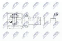 Комплект шарнірів, приводний вал 