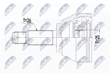 Комплект шарнірів, приводний вал Комплект шарнірів, приводний вал