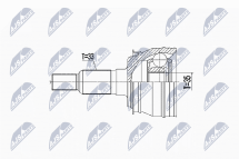Комплект шарнірів, приводний вал 