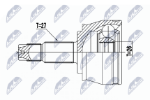 Комплект шарнірів, приводний вал Комплект шарнірів, приводний вал