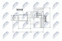 Комплект шарнірів, приводний вал Комплект шарнірів, приводний вал