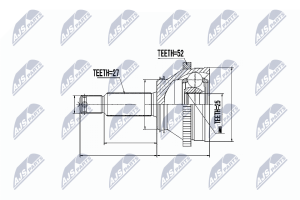 Комплект шарнірів, приводний вал