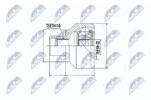 Комплект шарнірів, приводний вал Комплект шарнірів, приводний вал