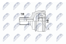 Шарнирный комплект, приводной вал 