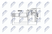 Шарнирный комплект, приводной вал Шарнирный комплект, приводной вал