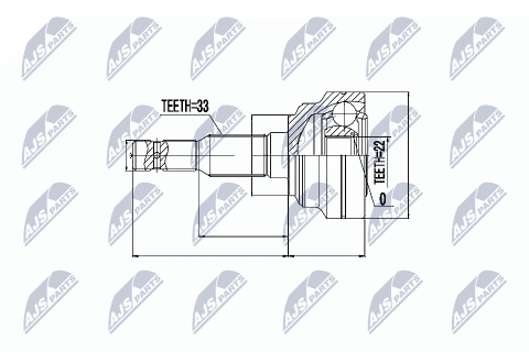 Шарнирный комплект, приводной вал 