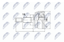 Шарнирный комплект, приводной вал Шарнирный комплект, приводной вал