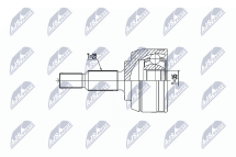 Комплект шарнірів, приводний вал 