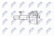 Комплект шарнірів, приводний вал 