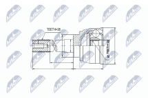 Шарнирный комплект, приводной вал Шарнирный комплект, приводной вал