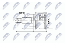 Шарнирный комплект, приводной вал Шарнирный комплект, приводной вал