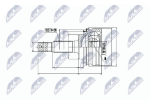 Комплект шарнірів, приводний вал 