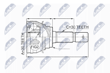 Комплект шарнірів, приводний вал Комплект шарнірів, приводний вал