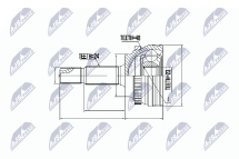Шарнирный комплект, приводной вал Шарнирный комплект, приводной вал