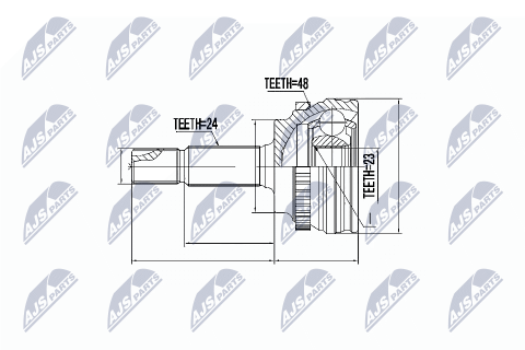 Шарнирный комплект, приводной вал 