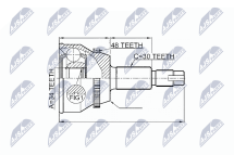 Шарнирный комплект, приводной вал Шарнирный комплект, приводной вал