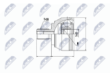 Комплект шарнірів, приводний вал 