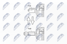 Шарнирный комплект, приводной вал 