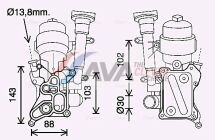 масляный радиатор, двигательное масло