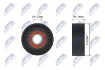 Натяжний ролик, клиновий ремінь 