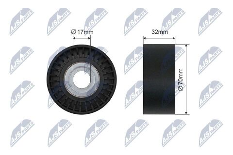 Натяжний ролик, поліклиновий ремінь 