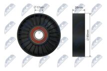 Натяжний ролик, поліклиновий ремінь 