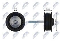 Натяжний ролик, поліклиновий ремінь 