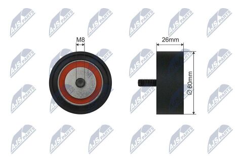 Натяжний ролик, поліклиновий ремінь 