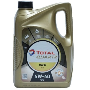 Моторное масло TOTAL QUARTZ INEO FGO 5W-40, 5 литров