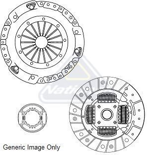 Комплект зчеплення з вижимним Escort VII/FIESTA III 1.6|1.8i/1.8D 95-99 (220mm17z) 