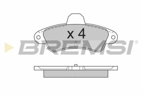 Тормозные колодки зад. Ford Mondeo 93-00 (Bendix) (115,8x53,7x15)