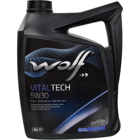 Моторное масло WOLF VITALTECH 5W-30, 4 литра Моторное масло WOLF VITALTECH 5W-30, 4 литра