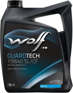 Моторна олива WOLF GUARDTECH SL/CF 15W-40, 5 літрів