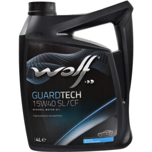 Моторна олива WOLF GUARDTECH SL/CF 15W-40, 4 літри