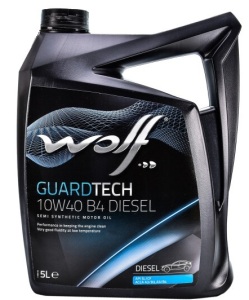 Моторное масло WOLF GUARDTECH B4 DIESEL 10W-40, 5 литров