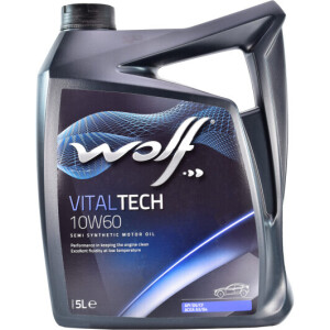 Моторна олива WOLF VITALTECH 10W-60, 5 літрів