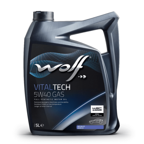 Моторна олива WOLF VITALTECH GAS 5W-40, 5 літрів Моторна олива WOLF VITALTECH GAS 5W-40, 5 літрів