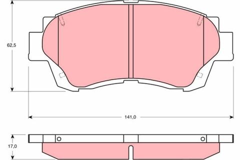 Комплект гальмівних колодок Комплект гальмівних колодок