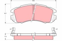 Комплект гальмівних колодок