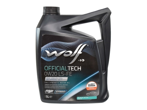 Моторна олива WOLF OFFICIALTECH LS-FE 0W-20, 5 літрів