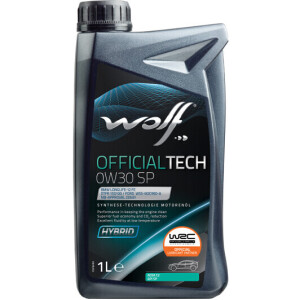 Моторное масло WOLF OFFICIALTECH SP 0W-30, 1 литр