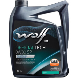 Моторна олива WOLF OFFICIALTECH SP 0W-30, 5 літрів