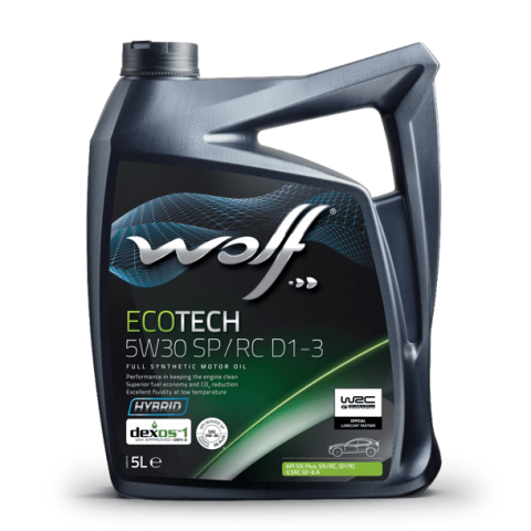 Моторное масло WOLF ECOTECH SP/RC D1-3 5W-30, 5 литров Моторное масло WOLF ECOTECH SP/RC D1-3 5W-30, 5 литров