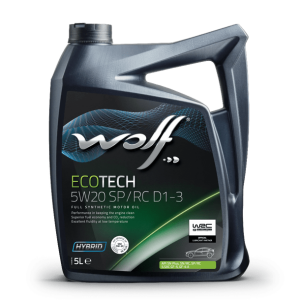 Моторное масло WOLF ECOTECH SP/RC D1-3 5W-20, 5 литров