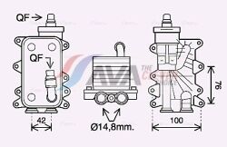 Масляный радиатор (с корпусом) BMW 5 E60, 6 E65, X3 E83 2.0/3.0d