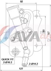 Масляный радиатор BMW 3 (E90), 5 (F10), Touring (F11), 7 (F01, F02, F03, F04), X5 (E70), X6 (E71, E72)